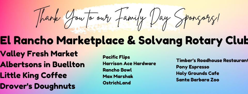 Thank You Family Day Sponsors!